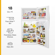 Cargar imagen en el visor de la galería, WHIRLPOOL Blanca 18.2' Nevera Top Mount