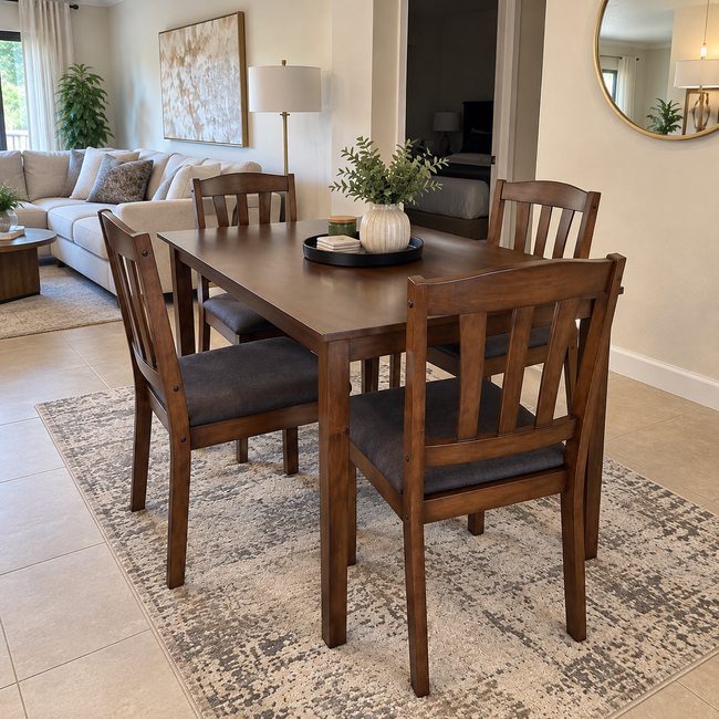 KENT Comedor de 4 Sillas