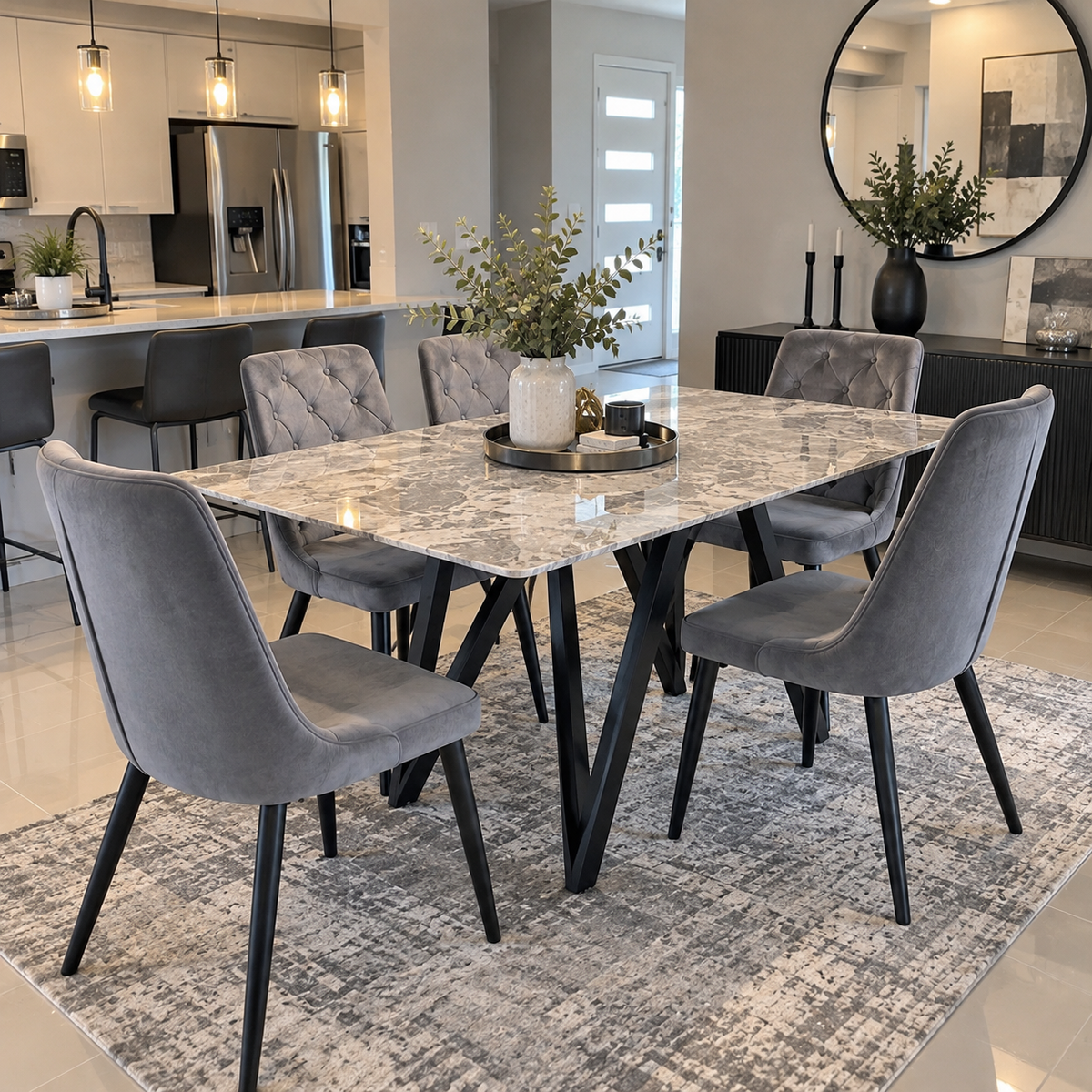 2284 Comedor Rectangular 4 Sillas