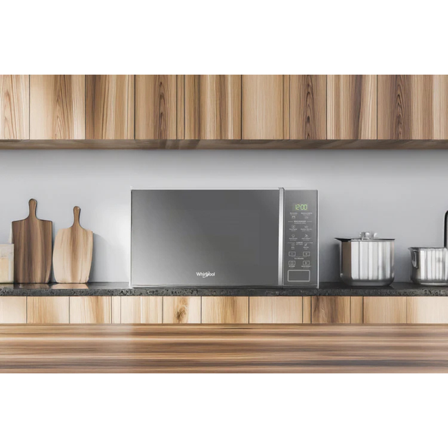 WHIRLPOOL Plata gris 0.7' Microonda Tope 700W