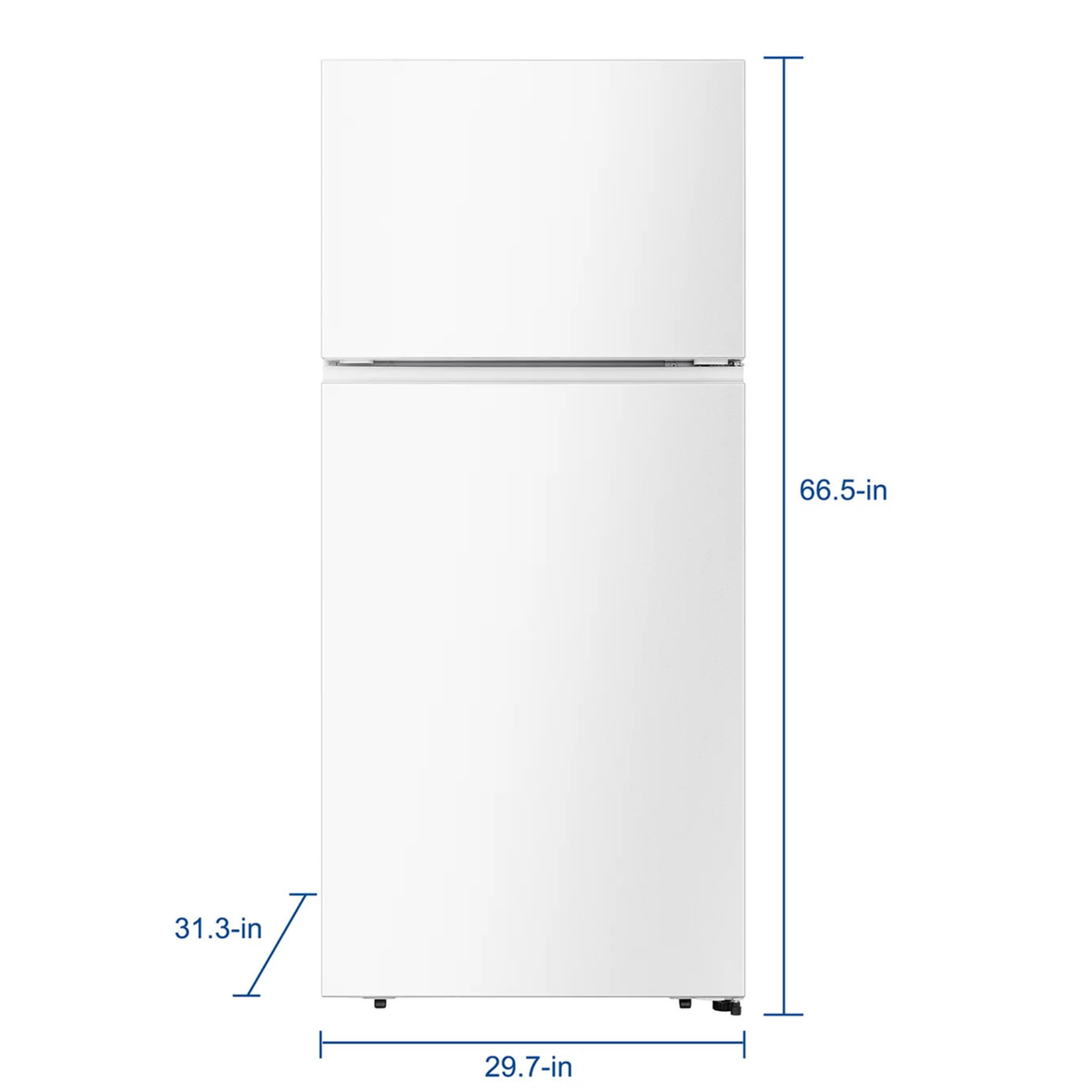HISENSE Blanca 18' Nevera Top Mount