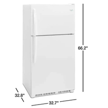 Cargar imagen en el visor de la galería, WHIRLPOOL Blanca 20.5' Nevera Top Mount
