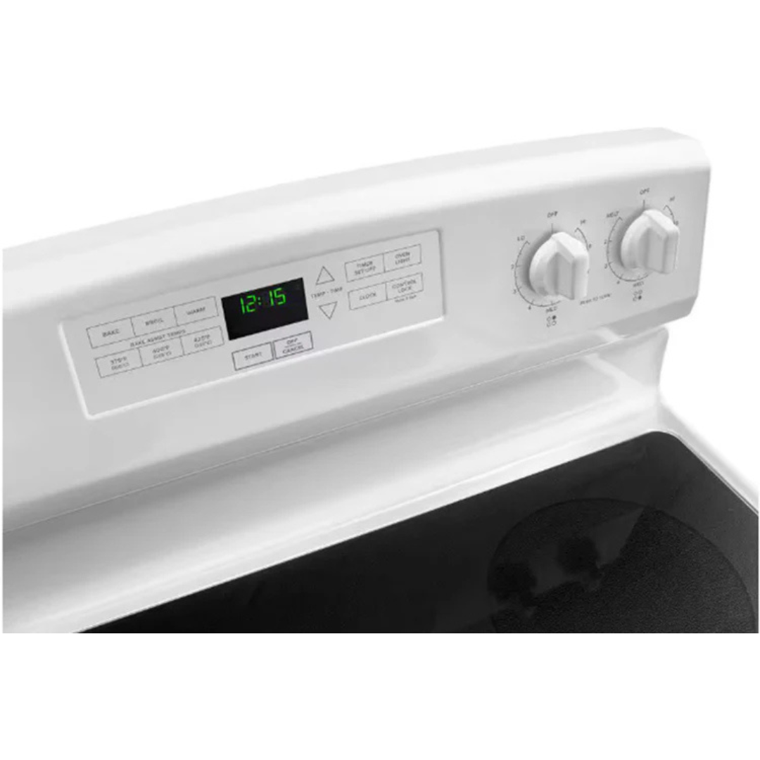 AMANA Blanca 30" Estufa Eléctrica