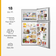 Cargar imagen en el visor de la galería, WHIRLPOOL Stainless Steel 18.2' Nevera Top Mount
