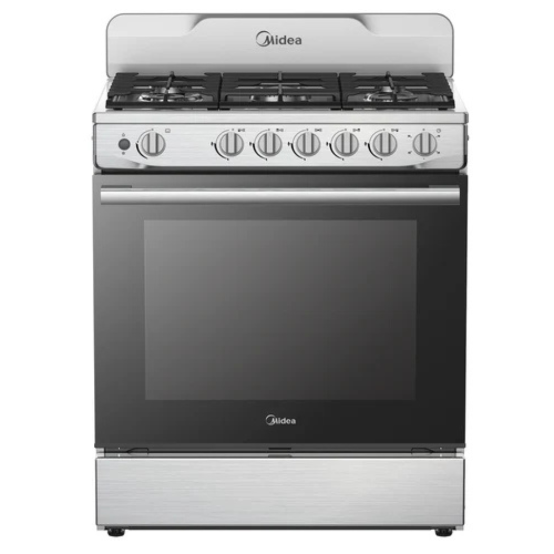 MIDEA Acero inoxidable 30" Estufa Gas 6B W/Cast Iron