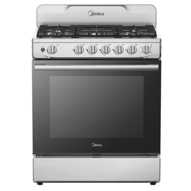 MIDEA Acero inoxidable 30" Estufa Gas 6B W/Cast Iron