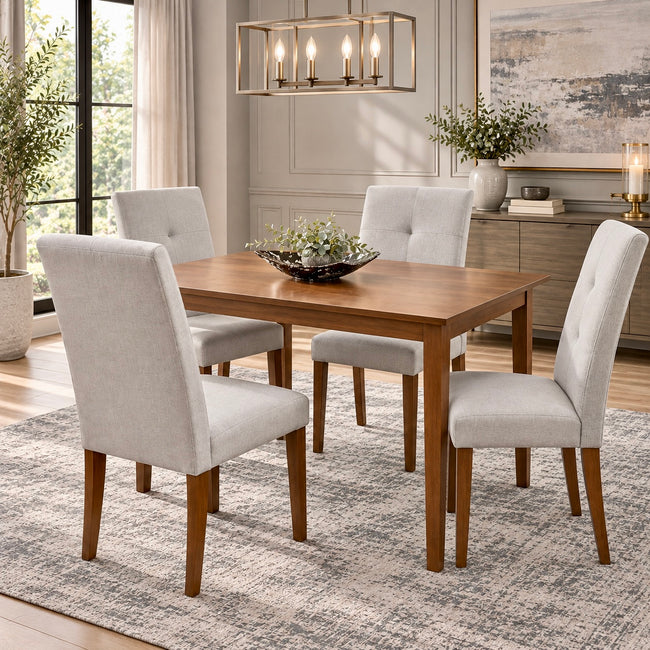 PORTLAND Comedor Rectangular 4 Sillas