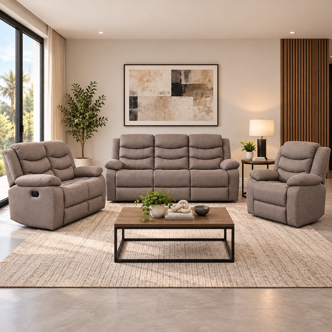 8006 Sofa & Love Seat Reclinable