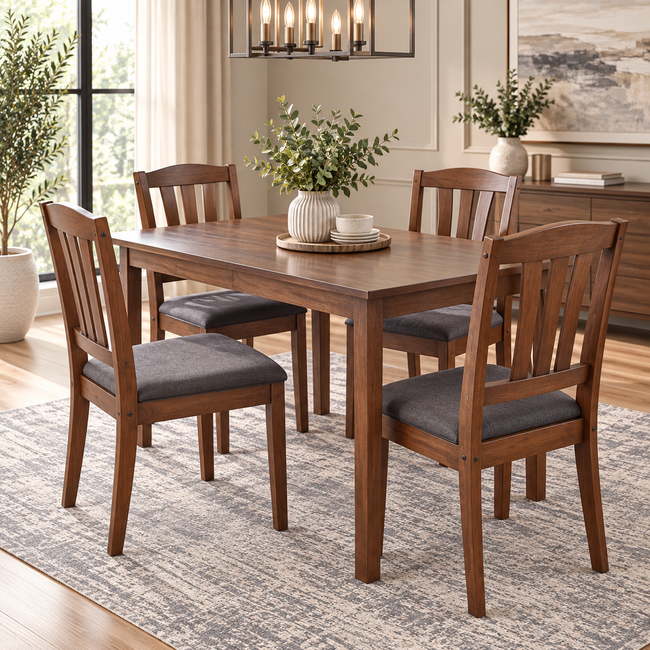 KENT Comedor de 4 Sillas
