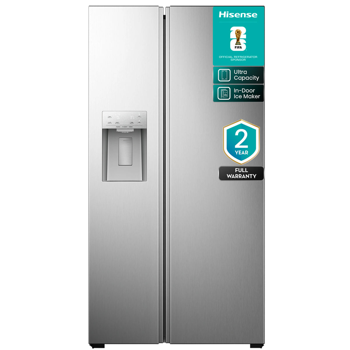 29.1' Refrigerator Side by Side Inverter with Ice Maker & Water